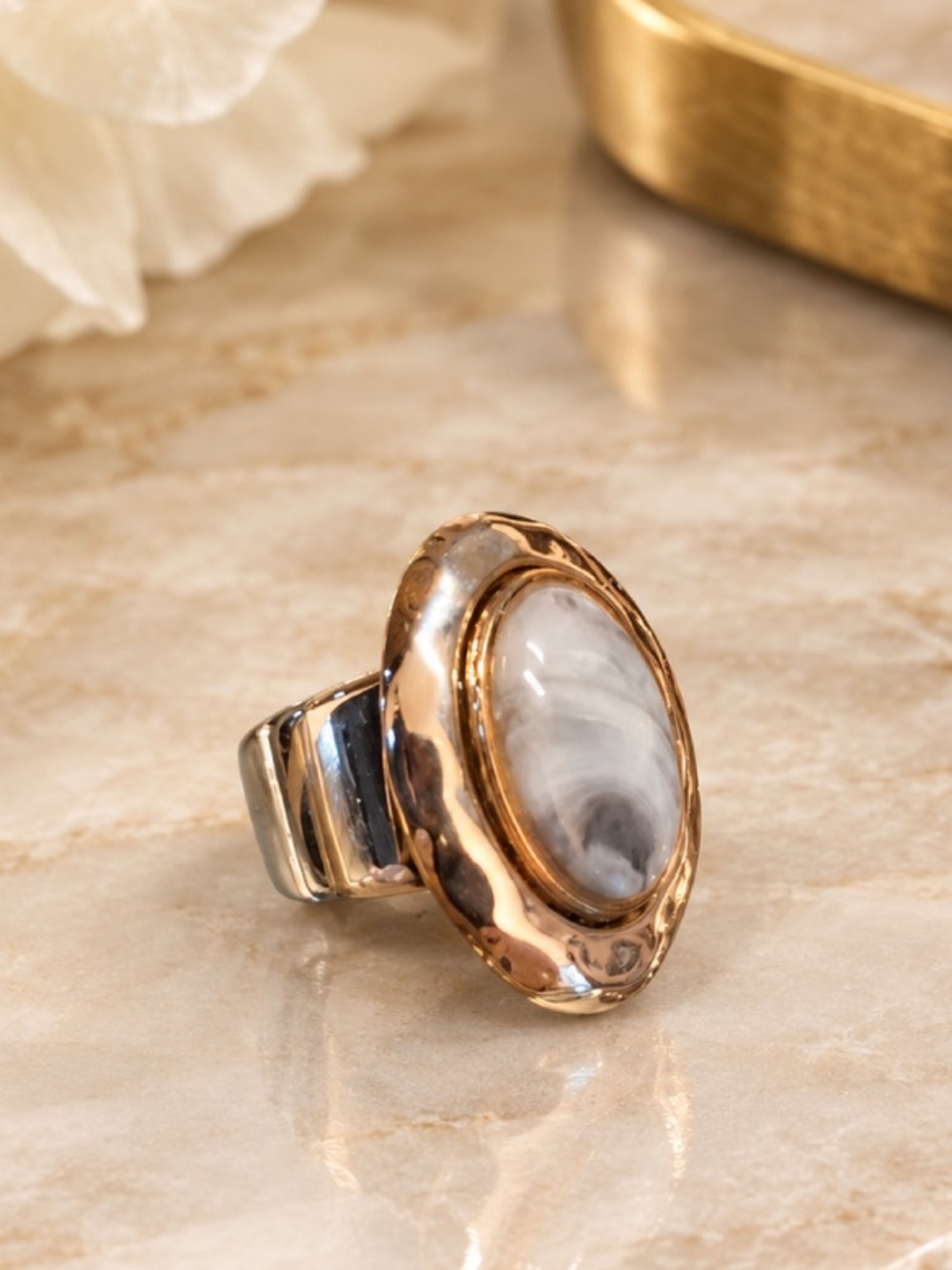 Mixed Metal Stretch Ring